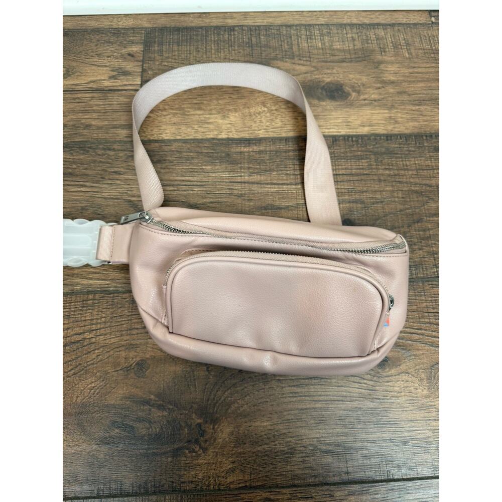 Kibou Blush Vegan Leather Baby Diaper Travel Belt Bag